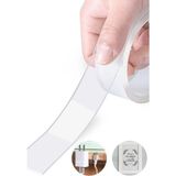 Techno Station Duvara Tablo Albüm Obje Dekor Asmak Için Iz Bırakmaz Çift Taraflı Nano Bant 3 Metre x 3 cm Kaliteli