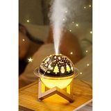 Techno Station Hava Nemlendirici Difüzör Renk Değiştiren Oda Kokusu Humidifier Gece Lambası Uzay Model Satürn - Beyaz