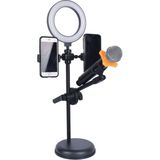Techno Station Profesyonel 4 In 1 Discord Youtuber Yayıncı Canlı Yayın Telefon Mikrofon Standı Işıklı 4 Lü Stand