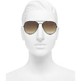 Techno Station Vintage Fashion Hafif Unisex Güneş Gözlüğü Unisex Güneş Gözlüğü Oval Çerçeve Kahverengi A06 - Siyah