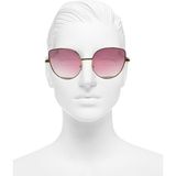 Techno Station Vintage Fashion Hafif Unisex Güneş Gözlüğü Unisex Güneş Gözlüğü Pembe Oval Çerçeve DMA20 - Siyah