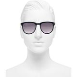 Techno Station Vintage Fashion Hafif Unisex Güneş Gözlüğü Unisex Güneş Gözlüğü Siyah Çerçeve Mor Cam K122