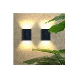 Technoi Dekoratif Güneş Enerjili Dış Mekan Bahçe Balkon Aydınlatma Aplik (2 Adet)