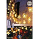 Technojet 100 Ledli 10.mt Kumandalı Usbli Dekoratif Yıldız Model Şerit Led Işık Yılbaşı Süsleme