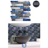 Technojet 1adet 3boyutlu Mozaik Görünümlü Kendinden Yapışkanlı Pvc Mutfk Tezgah Kaplama 30cm×30cm