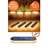 Technojet 1Adet Güneş Enerjili 30Ledli Premium Kalite Solar Dekoratif Zemin Bahçe Peyzaj Aydınlatma