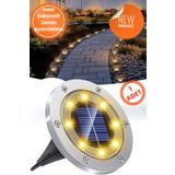 Technojet 1Adet Solar Ultra Parlak SMD 8led Kazıklı Çim Zemin Bahçe Aydınlatma Güneş Enerjili Sarı