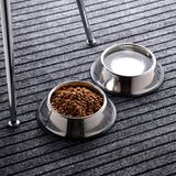 Technojet 2 Adet Metal Kedi ve Köpek Mama Su Kabı 18 cm