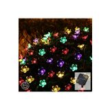 Technojet 50 Ledli 8 Modlu Solar Çiçekli Rgb Bayçe Aydınlatma Dekorasyon Güneş Enerjili