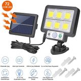 Technojet 6gözlü 72cob Ledli Solar Usbli Bahçe Aydınlatma Hareket Sensörlü Güneş Enerjili Lamba