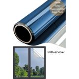 Technojet 75x100 cm Blue Silver Aynalı Cam Filmi Statik UV Güneş Koruyucu Cam Kaplama