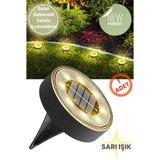Technojet 8 Led’li Solar Bahçe Lambası | 1 Adet | Su Geçirmez | Otomatik Sensörlü | Bahçe Aydınlatma | Sarı Işık