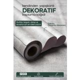 Technojet Kendinden Yapışkanlı Dokulu Çimento Görünümlü Mutfak Duvar Dolap Masa Kaplama 60cmX500cm