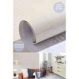 Technojet Kendinden Yapışkanlı Keten Görünümlü Mutfak Banyo Tezgah Duvar Dolap Masa Kaplama 60X100CM - 60 x 100 cm - Açık Gri