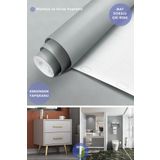 Technojet Kendinden Yapışkanlı Mat Gri Mutfak Banyo Tezgah Duvar Dolap Ve Masa Kaplama 60cmx300cm