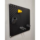Technoloby Metal Skadis Pano 56X56 cm - Mıknatıslı Pegboard Organizer - 1,5 mm Çelik Duvar Paneli - 0 - Siyah