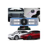TECHNOM Tesla Model Y ile Uyumlu Orta Konsol LCD Kontrol İstasyonu ve Mini Akıllı Gösterge Paneli, 2li Set, Kolay Montaj