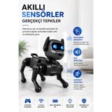 TECHNOMEN Akıllı Robot Köpek Uzaktan Kumandalı Şarjlı İnteraktif Robot Oyuncak Işıklı Sesli Hareketli