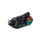 TECHNOMEN Kameralı Intercom Motosiklet Bluetooth Kask Kulaklık Ses Kontrolü 1080p Video Kayıt 3000mAh/32GB