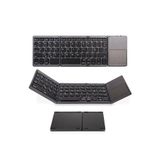 TECHNOMEN Mini Katlanır Klavye Bluetooth Touch Pad Katlanabilir Kablosuz