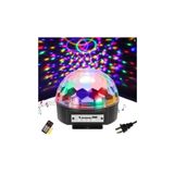 TECHNOMEN Sese Duyarlı Bluetoothlu Led Küre Disko Topu Renkli Işıklı Kumandalı Disko Topu