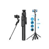 TECHNOMEN Yapay Zeka Selfie Stick – Titreşimsiz Çekim, 360° Dönüş, Tripod Özellikli