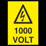 Technopa 1000 Volt Uyarı Levhası