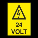 Technopa 24 Volt Uyarı Levhası