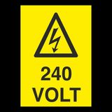 Technopa 240 Volt 20 x 30 cm Uyarı Levhası