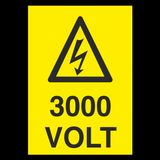 Technopa 3000 Volt Uyarı Levhası