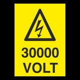 Technopa 30000 Volt 30 x 40 cm Uyarı Levhası