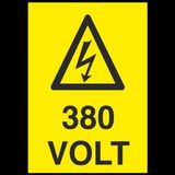 Technopa 380 Volt Uyarı Levhası