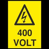 Technopa 400 Volt Uyarı Levhası
