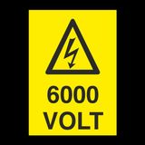 Technopa 600 Volt Uyarı Levhası