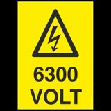 Technopa 6300 Volt 40 x 60 cm Uyarı Levhası