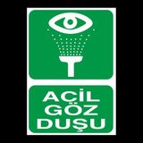 Technopa Acil Göz Duşu 40 x 60 cm Uyarı Levhası