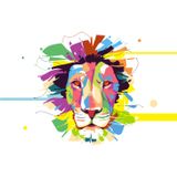 Technopa Aslan 2 90 cm Folyo Duvar Stickerı