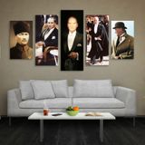 Technopa Atatürk Resim Modelleri 105x60 cm Kanvas Tablo