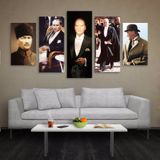 Technopa Atatürk Resim Modelleri 155x90 cm Kanvas Tablo