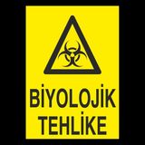 Technopa Biyolojik Tehlike 70 x 100 cm Uyarı Levhası