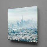 Technopa Buzlu Şehrin Güzelliği 70x70 cm Kanvas Tablo