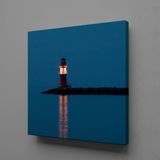 Technopa Deniz Feneri 70x70 cm Kanvas Tablo