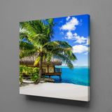 Technopa Deniz Hava 60x60 cm Kanvas Tablo