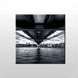 Technopa Deniz ve Köprü 160x160 cm Kanvas Tablo