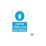 Technopa Deri Önlük Giyiniz 30 x 40 cm Uyarı Levhası