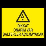 Technopa Dikkat Onarım Var 40 x 60 cm Uyarı Levhası