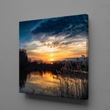 Technopa Doğa Manzarası 25x25 cm Kanvas Tablo