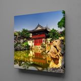 Technopa Doğadaki Ev 100x100 cm Kanvas Tablo