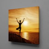 Technopa Doğadaki Meditasyon 60x60 cm Kanvas Tablo