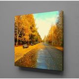Technopa Dökülen Yapraklar 60x60 cm Kanvas Tablo